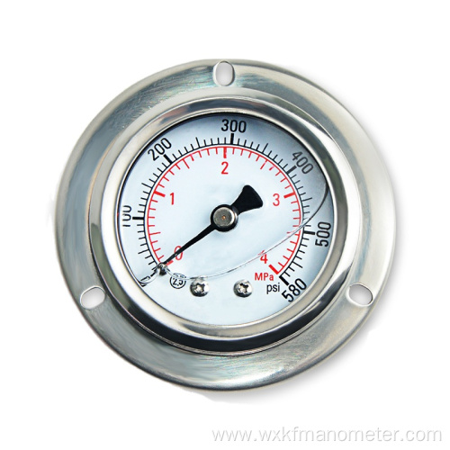 Auto pcb brc air compressor brass anti-vibration pressure gauge